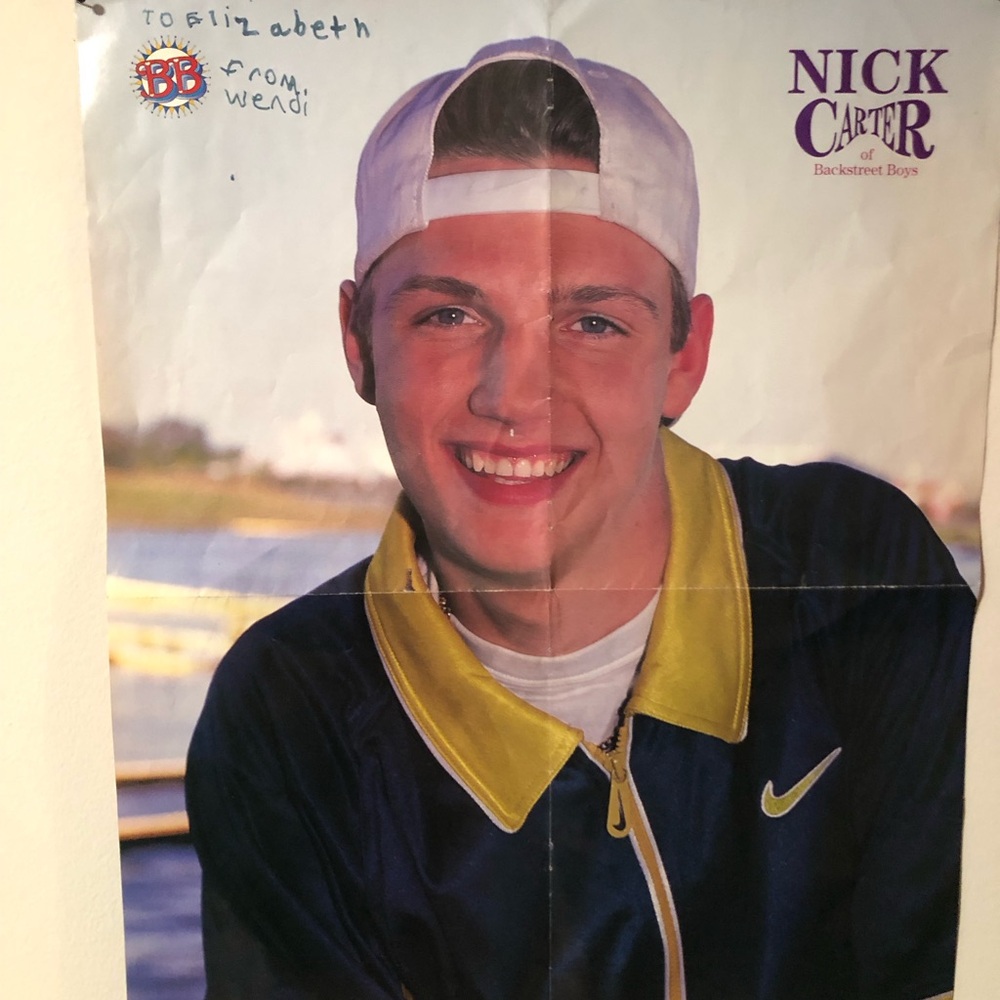 Vintage double sided poster Nick Carter/ Baby Spice